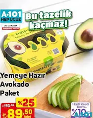 YEMEĞE HAZIR AVOKADO PAKET fiyat ve kampanya bilgisi